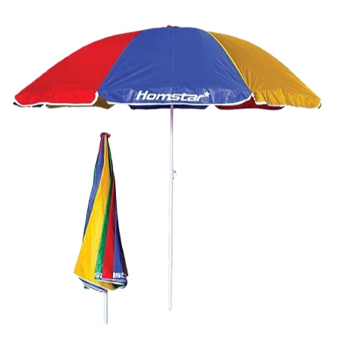 Parasol de plage coloré portable de 2 mètres