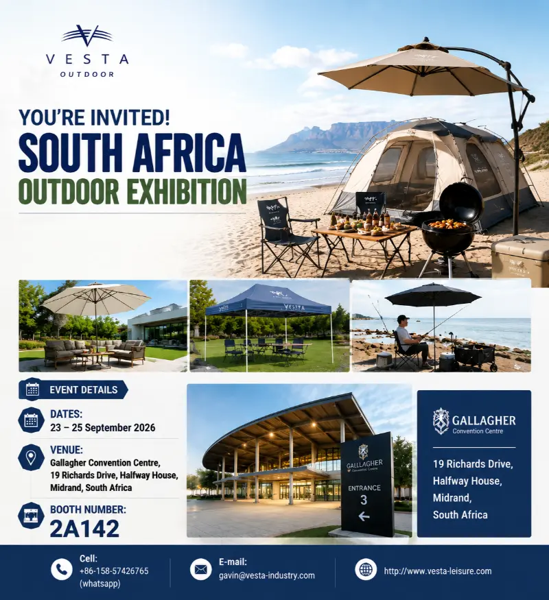 VESTA OUTDOOR présentera des solutions innovantes de vie en plein air au salon de la marque Afrique du Sud-Chine 2026