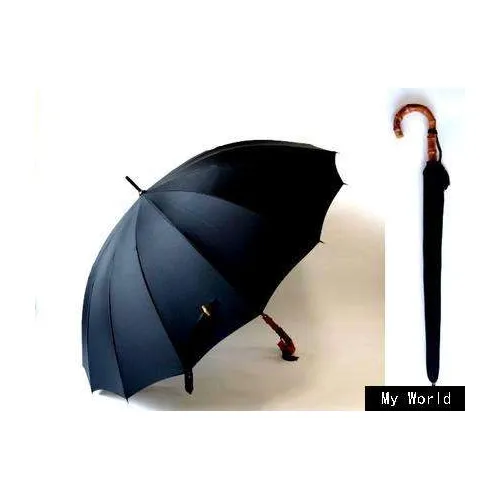 25 pouces semi-automatique manche en bois parapluie des hommes