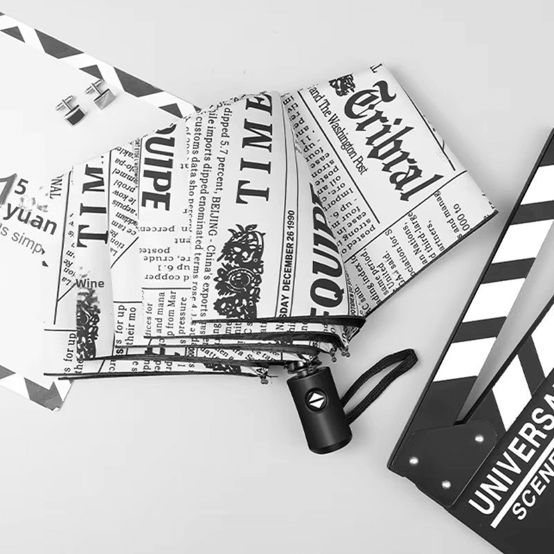 3 parapluies journaux pliants