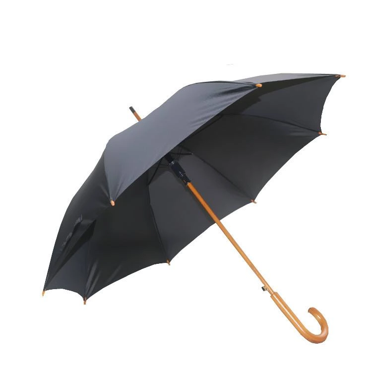 Parapluie à manche en bois de grande taille de 30 pouces