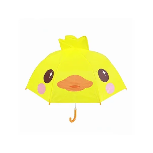 Parapluie pour enfants canard jaune 3D de 21 pouces