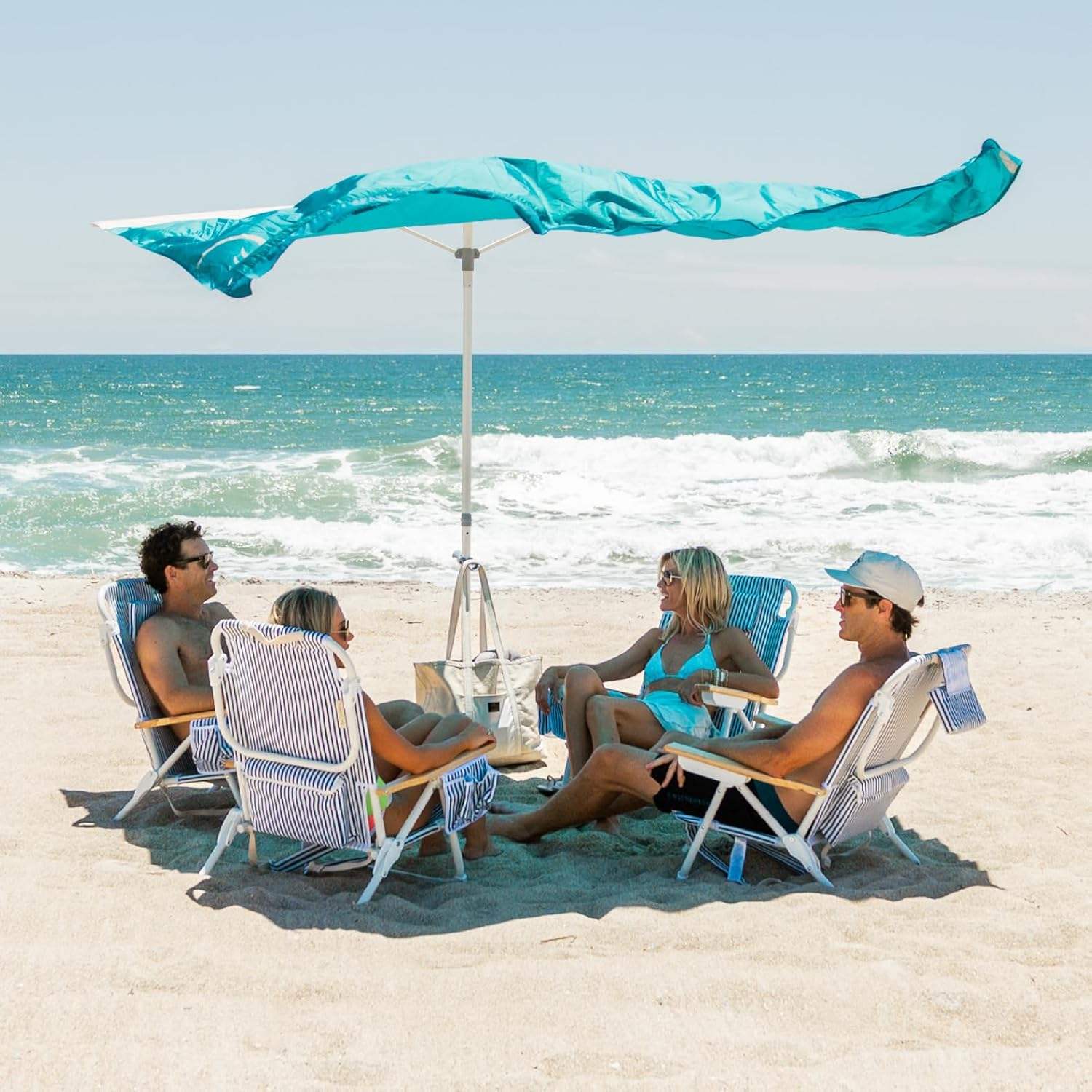 Store de plage à énergie éolienne unipolaire de 8 x 8 pi