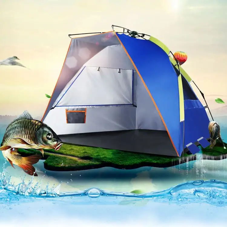 Abri solaire de camping avec ancre à sable