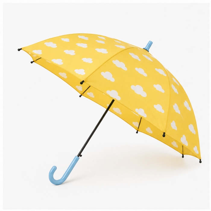 Parapluie droit personnalisé pour enfants de 19 pouces avec pointes arrondies