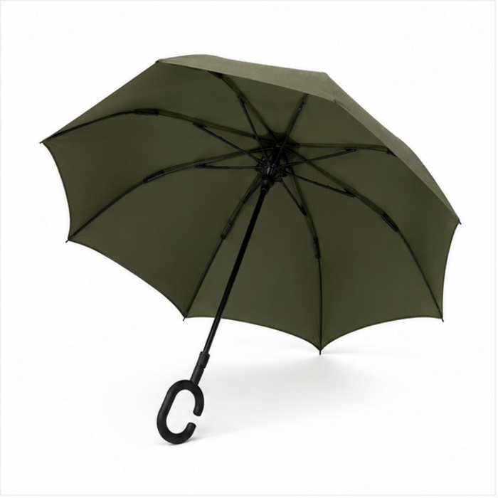 Parapluie pliant inversé personnalisé de 23 pouces avec poignée en C