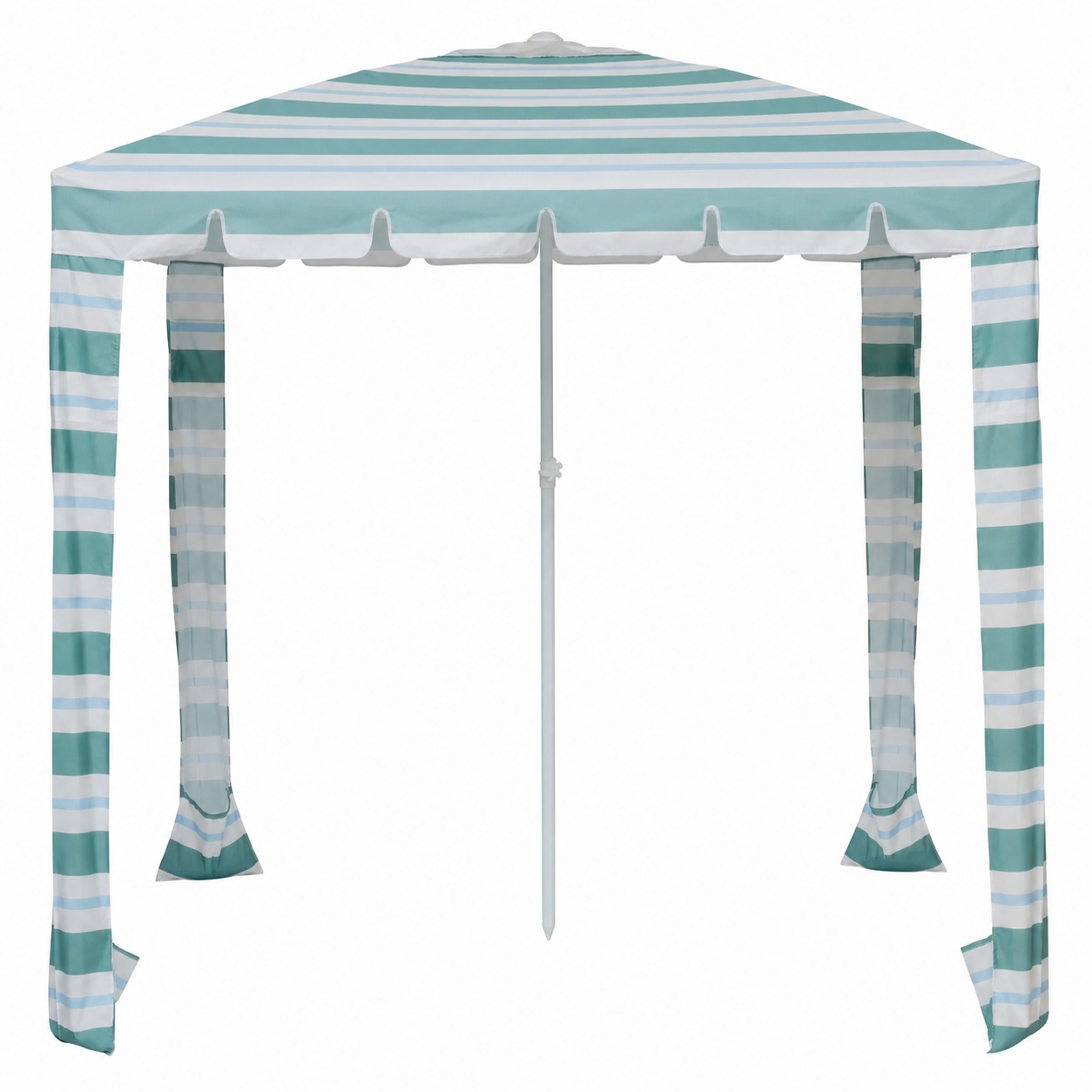 Cabana de plage familiale personnalisée de 2 mx 2 m avec poches de sable