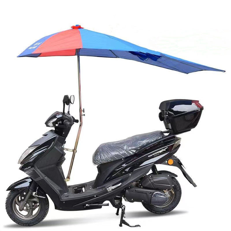 Auvent de parapluie de moto à double couche étendu