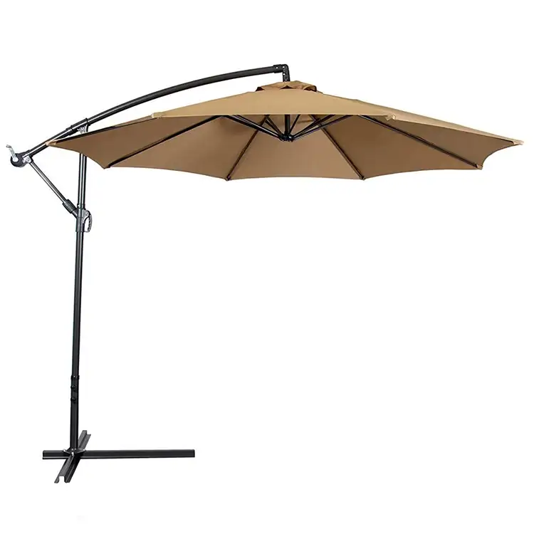 Parasol Roma avec poteau en aluminium pour jardin