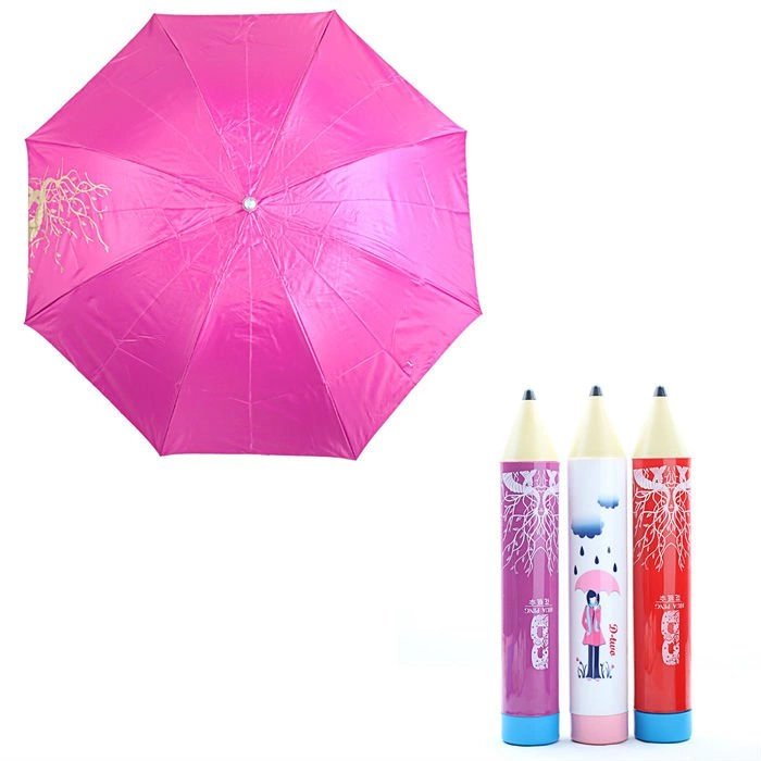 Parapluie publicitaire en forme de crayon