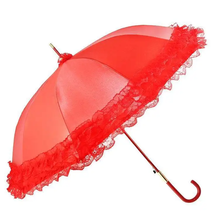 Parapluie de mariage en dentelle de fleurs