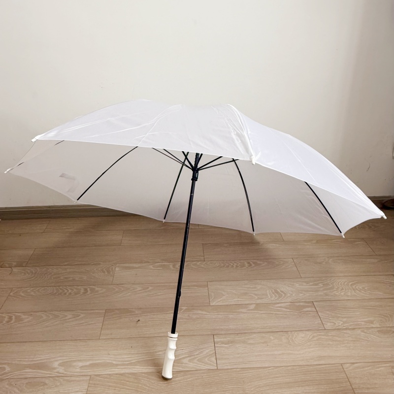 Parapluie Droit Publicitaire Blanc