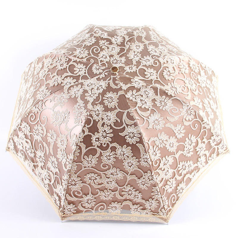 Parasol en dentelle pour mariage, vente en gros, pour le soleil et la pluie